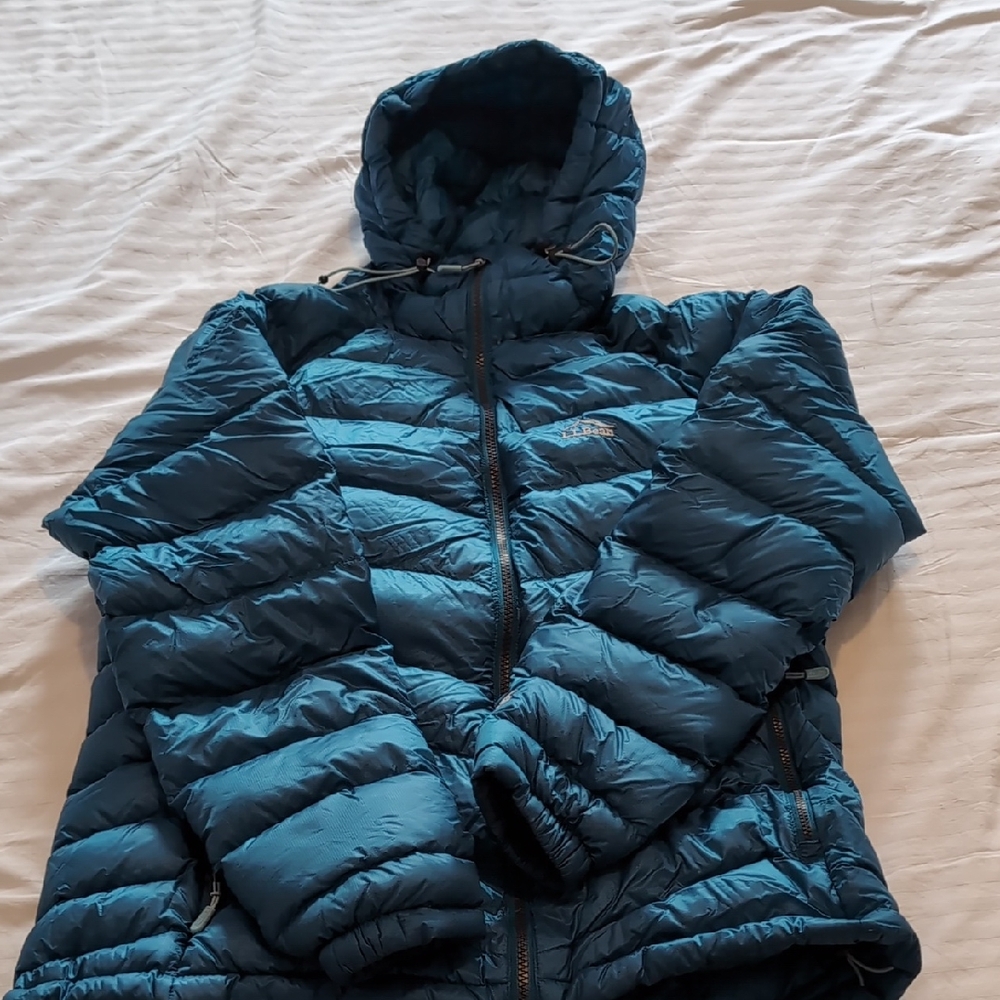 Teal Puffer Jacket with Hood